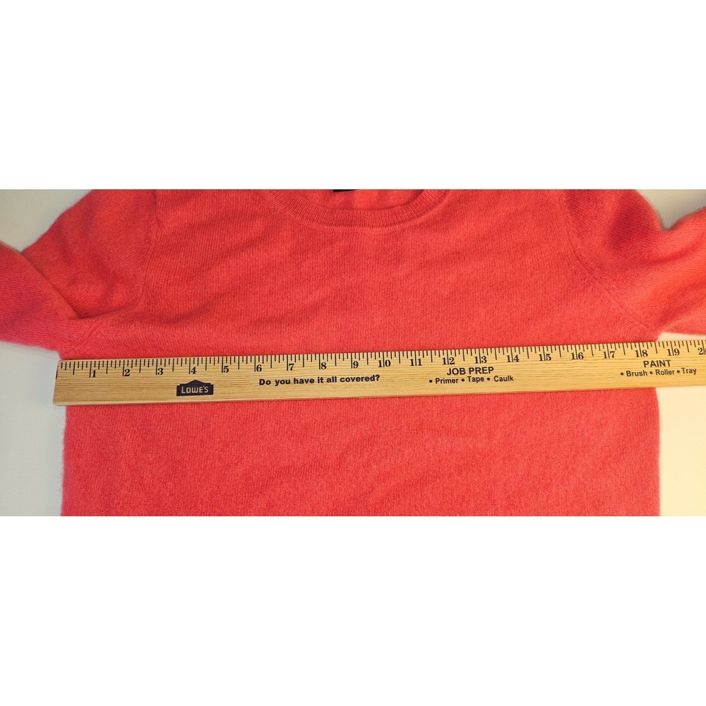 Tahari 100% 2-Ply Cashmere Sweater Women's M Fuchsia Pink  Crew Neck Luxury Knit - Picture 5 of 8